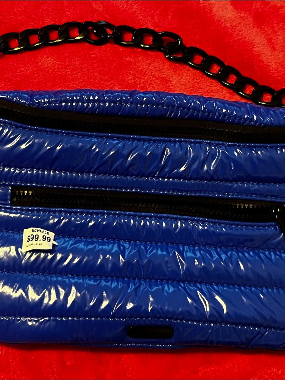 BCBG PUFFER XL Crossbody SLING Bag Royal Blue. NWT - Picture 4 of 8